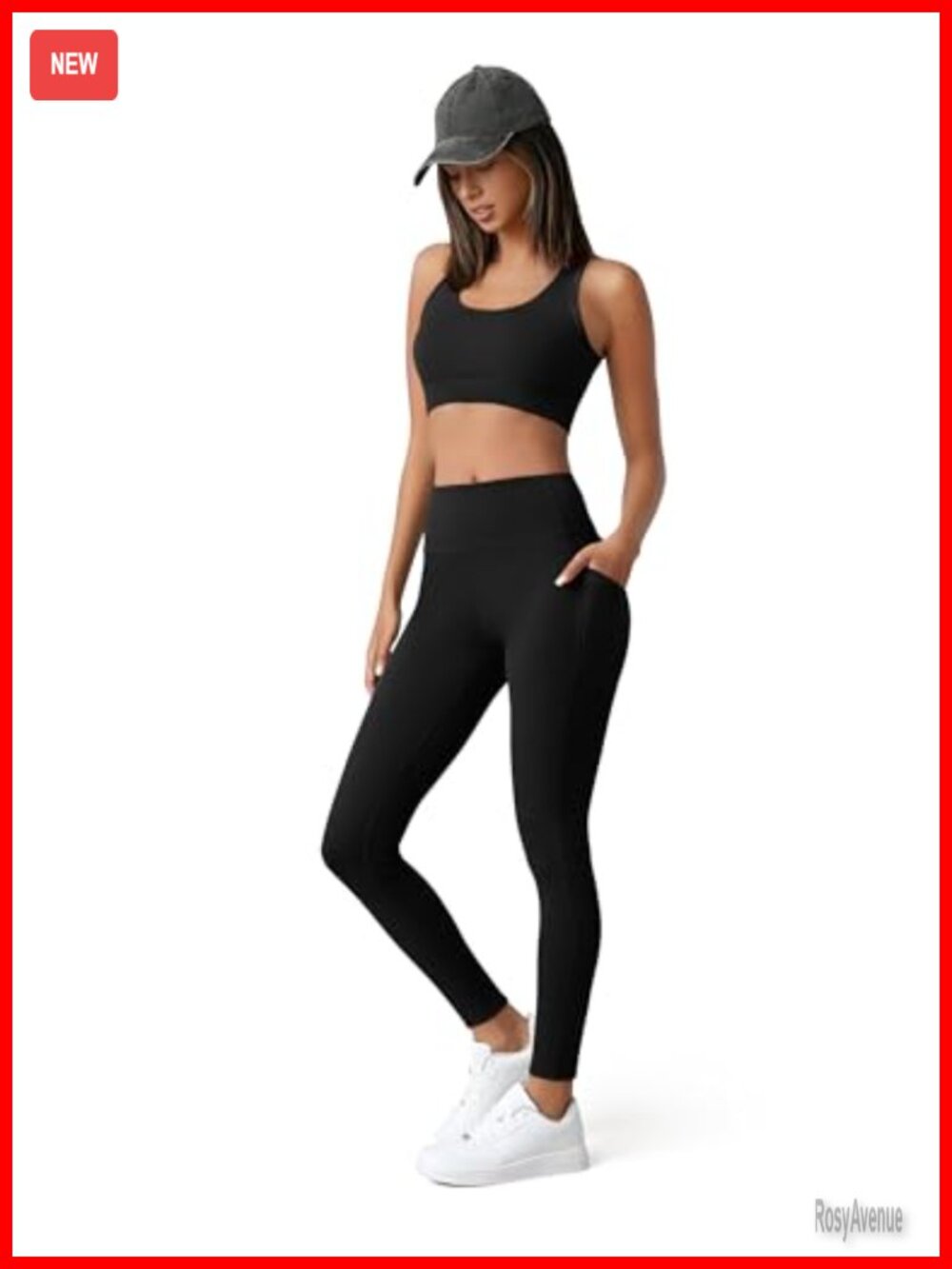 3 Pack High Waisted Tummy Control Leggings with Pockets for Women Yoga - Picture 6 of 7